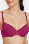 Zivame Beautiful Basics Padded Wired Medium Coverage T-Shirt Bra -  Beet Red2 — thumbnail 5